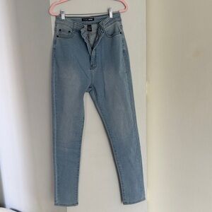 Fashion Nova Light Blue High-Rise Skinny Jeans